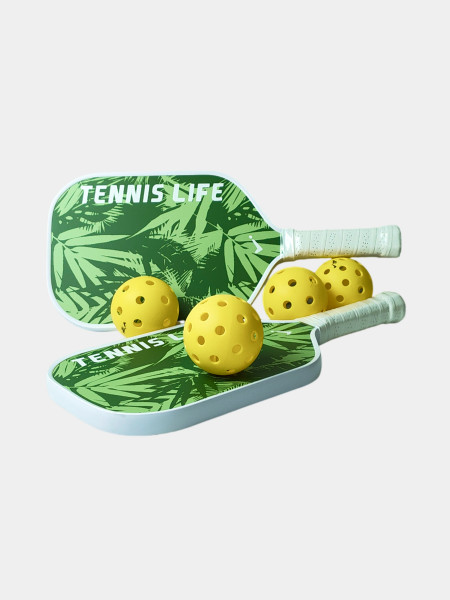 Набор для пиклбола (TENNIS LIFE JUNIOR): 2 ракетки (карбон) + 4 мяча в сумке