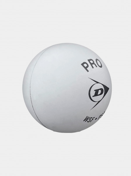 Мячи для сквоша DUNLOP SB PRO белые - одна желтая точка  (упаковка 12 мячей)