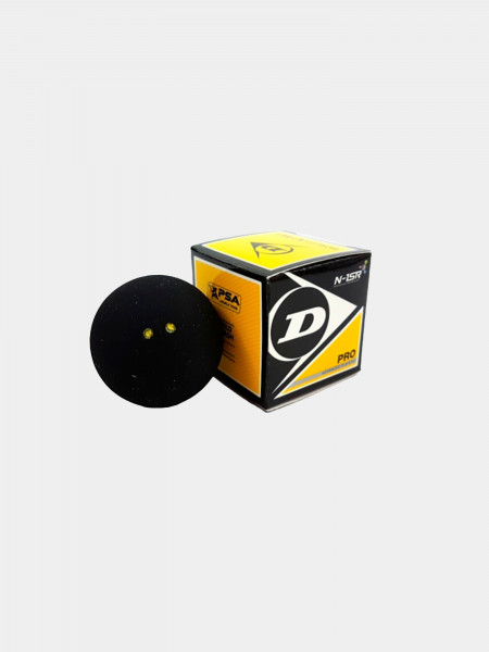 Мячи для сквоша Dunlop PRO - две желтые точки (упаковка 12 шт.)