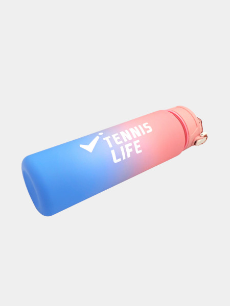 Бутылка спортивная Tennis Life розовая