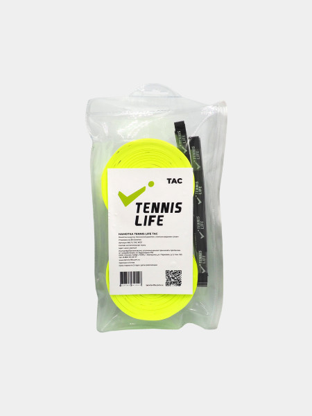 Намотка Tennis Life TAC (липкая) жёлтая неон 30шт.