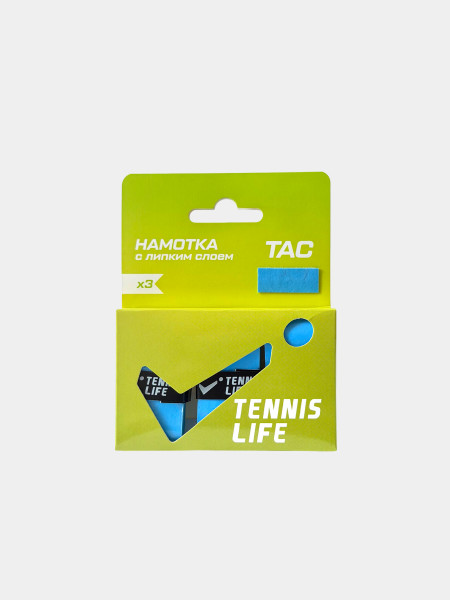 Намотка Tennis Life TAC (липкая) голубая 3 шт.