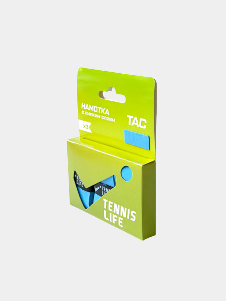 Намотка Tennis Life TAC (липкая) голубая 3 шт.