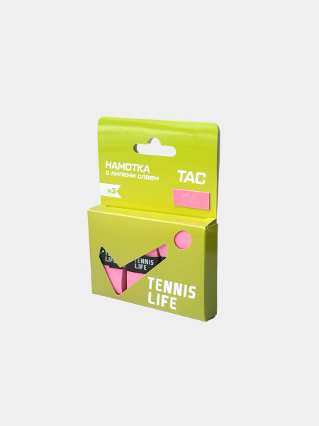 Намотка Tennis Life TAC (липкая) розовая 3шт.