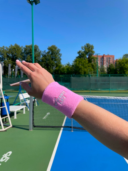 Напульсники Tennis Life розовые 2 шт.