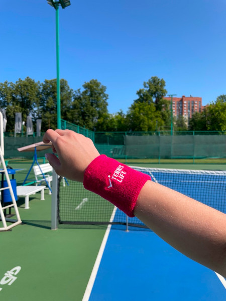 Напульсники Tennis Life фуксия 2 шт.