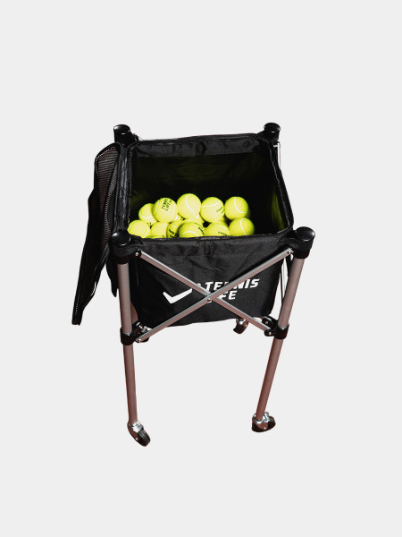 Корзина для мячей Tennis Life TRAVEL чёрная на 150 мячей