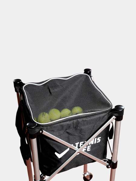 Корзина для мячей Tennis Life TRAVEL чёрная на 150 мячей