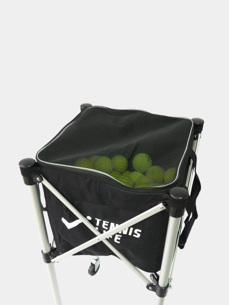 Корзина для мячей Tennis Life TRAVEL чёрная на 150 мячей