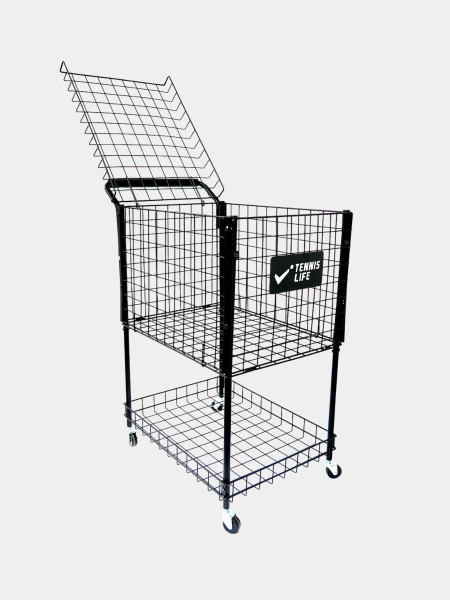 Корзина тренерская Tennis Life 325 чёрная металлическая