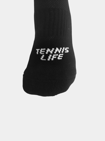 Носки спортивные короткие Tennis Life черные (размер 36-42)