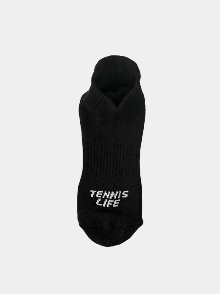 Носки спортивные короткие Tennis Life черные (размер 36-42)