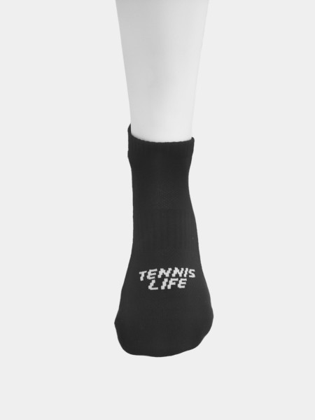 Носки спортивные короткие Tennis Life черные (размер 36-42)