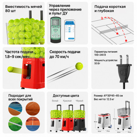 Теннисная пушка TENNIS LIFE T1